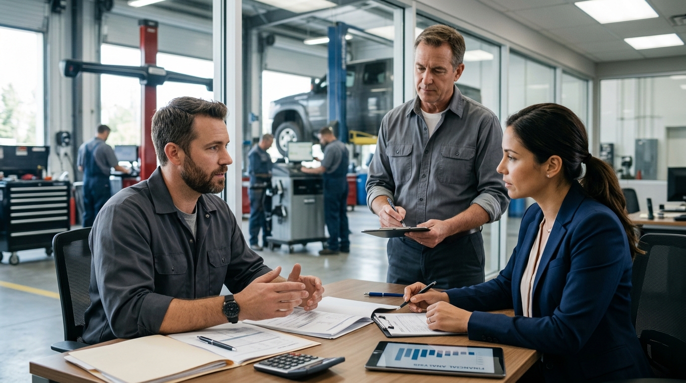 Illustration: Lease vs Buy Auto Shop Equipment: 2026 Financial Analysis